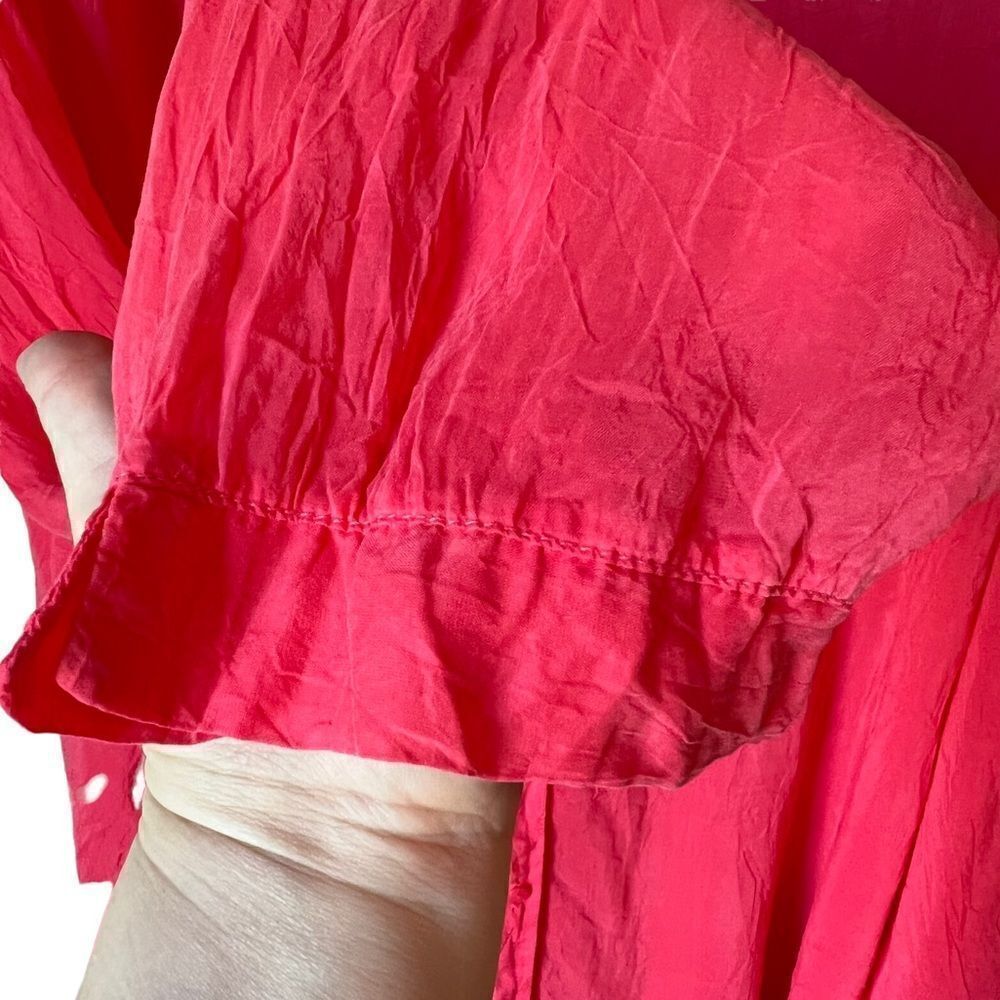 TIANELLO Tencel Velvet Pink Christiana Blouse - Picture 4 of 8